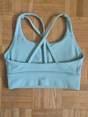 lululemon athletica Energy Sports Bra In Teal Cross-Back Size 4